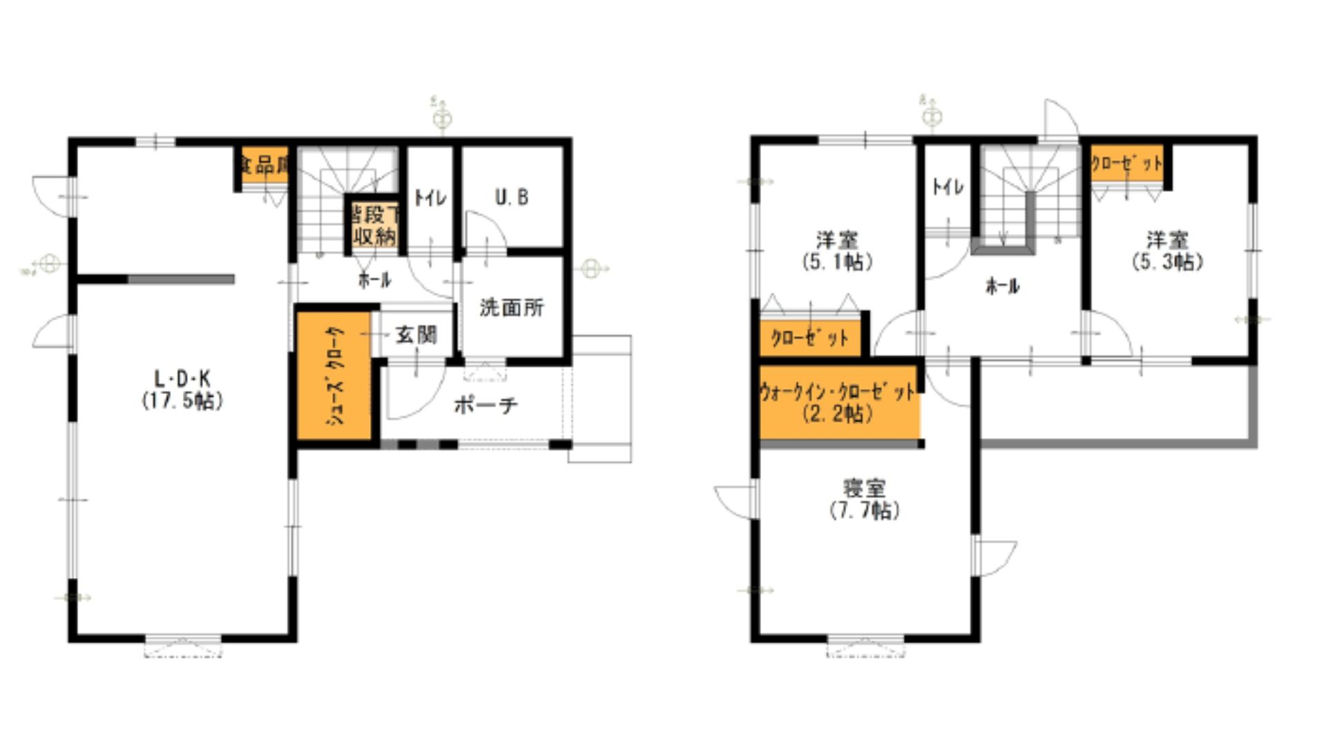 静岡市駿河区池田　建売住宅　間取り図